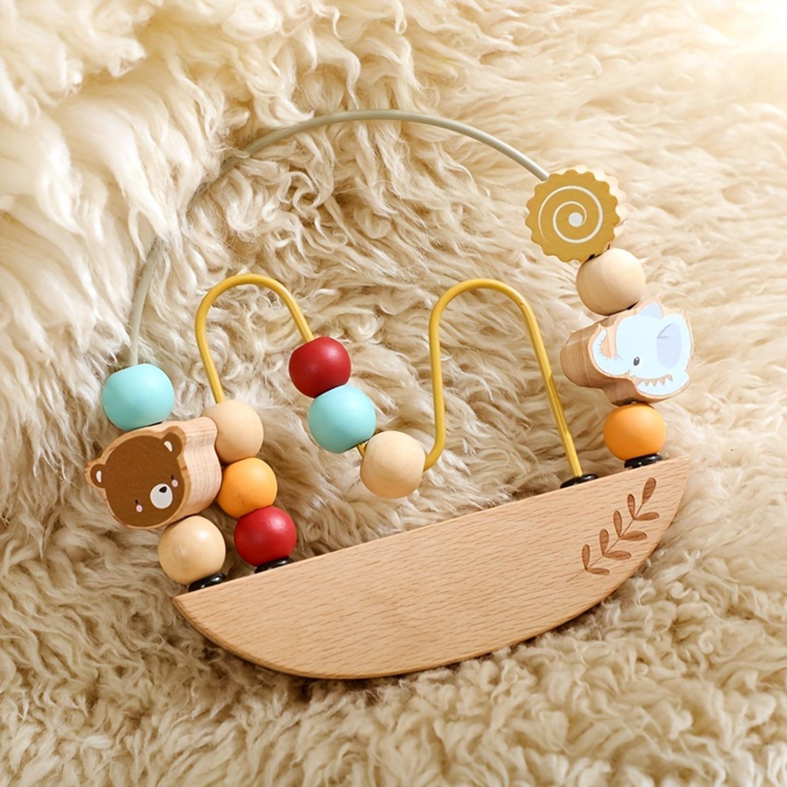 Развивающие игрушки с бусинами, мелкая моторика, координация, обучение счету и формам, координация рук и глаз, развивающие игрушки One Size